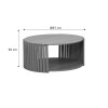 Τραπέζι σαλονιού Heavenly pakoworld MDF φυσικό Φ83x38εκ **