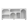 Μπουφές Emersi pakoworld με ράφια mdf σε λευκή απόχρωση 164x34x76εκ ** Μπουφές Emersi pakoworld με ράφια mdf σε λευκή απόχρωση 164x34x76εκ **