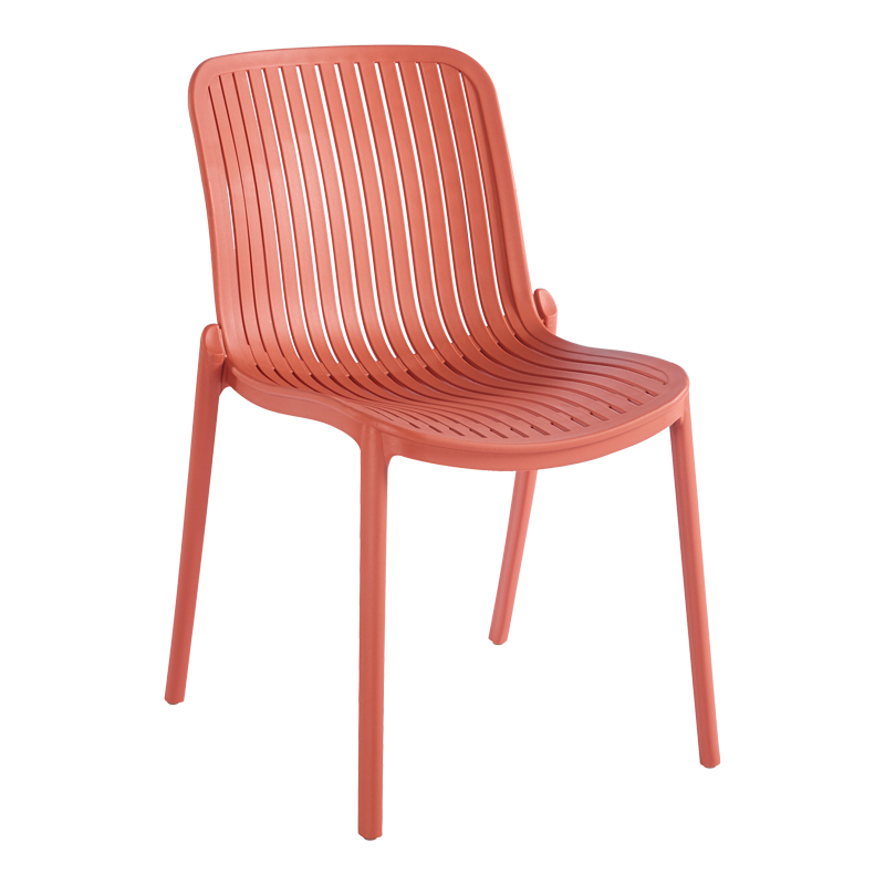 Καρέκλα Teragi στοιβαζόμενη pakoworld pp με UV protection terracotta 58x43.5x82εκ ** Καρέκλα Teragi στοιβαζόμενη pakoworld pp με UV protection terracotta 58x43.5x82εκ **