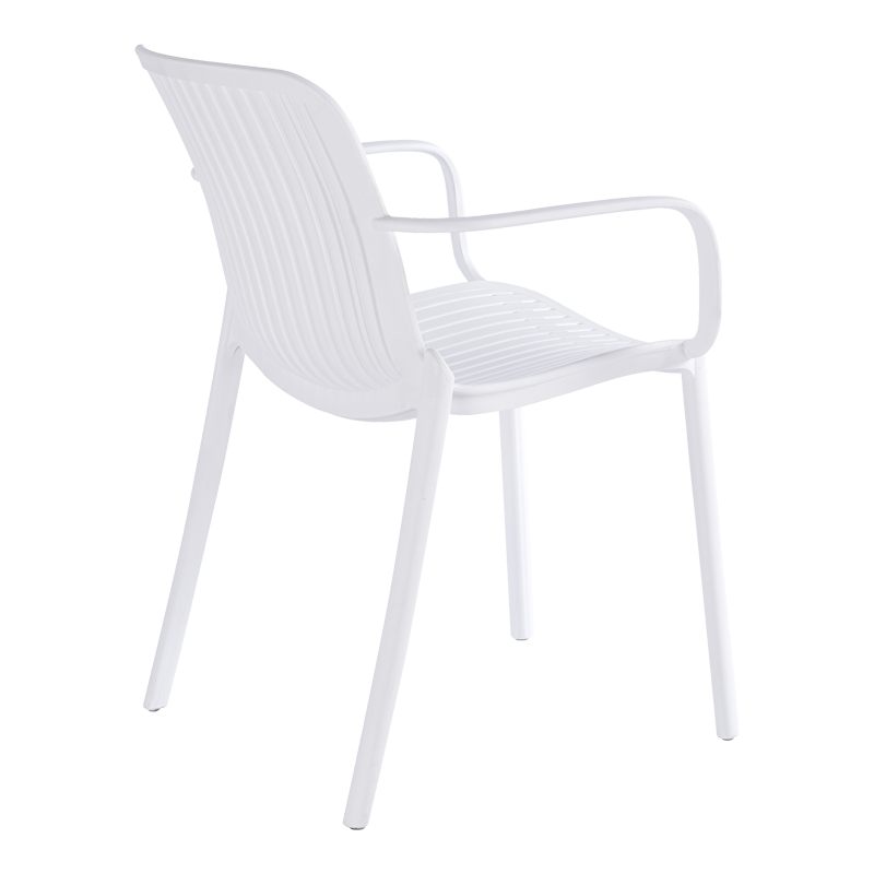 Πολυθρόνα Teragi στοιβαζόμενη pakoworld pp με UV protection λευκή 59x57x82εκ ** Πολυθρόνα Teragi στοιβαζόμενη pakoworld pp με UV protection λευκή 59x57x82εκ **