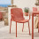 Πολυθρόνα Teragi στοιβαζόμενη pakoworld pp με UV protection terracotta 59x57x82εκ **