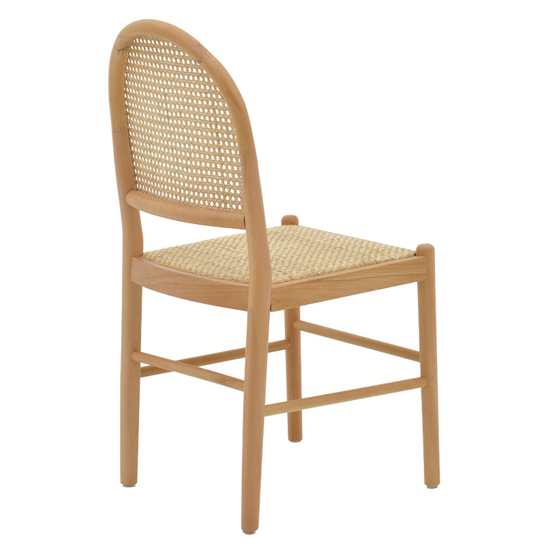 Καρέκλα Alessia pakoworld ξύλο οξιάς-rattan φυσικό 43x44x89εκ ** Καρέκλα Alessia pakoworld ξύλο οξιάς-rattan φυσικό 43x44x89εκ **