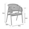 Πολυθρόνα Wenzy pakoworld φυσικό Rattan - μασίφ ξύλο toon 58x58x82εκ ** Πολυθρόνα Wenzy pakoworld φυσικό Rattan - μασίφ ξύλο toon 58x58x82εκ **