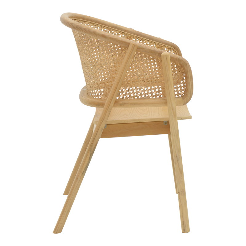Πολυθρόνα Wenzy pakoworld φυσικό Rattan - μασίφ ξύλο toon 58x58x82εκ ** Πολυθρόνα Wenzy pakoworld φυσικό Rattan - μασίφ ξύλο toon 58x58x82εκ **