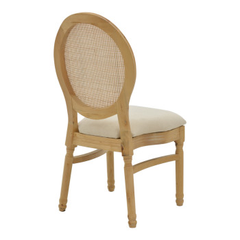 Καρέκλα Canco pakoworld φυσικό rubberwood-φυσικό rattan 50x53x98εκ ** Καρέκλα Canco pakoworld φυσικό rubberwood-φυσικό rattan 50x53x98εκ **