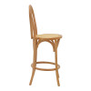 Σκαμπό μπαρ Thonet pakoworld φυσικό ξύλο οξιάς-έδρα φυσικό rattan 41x50x105εκ ** Σκαμπό μπαρ Thonet pakoworld φυσικό ξύλο οξιάς-έδρα φυσικό rattan 41x50x105εκ **