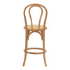 Σκαμπό μπαρ Thonet pakoworld φυσικό ξύλο οξιάς-έδρα φυσικό rattan 41x50x105εκ ** Σκαμπό μπαρ Thonet pakoworld φυσικό ξύλο οξιάς-έδρα φυσικό rattan 41x50x105εκ **