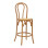 Σκαμπό μπαρ Thonet pakoworld φυσικό ξύλο οξιάς-έδρα φυσικό rattan 41x50x105εκ **