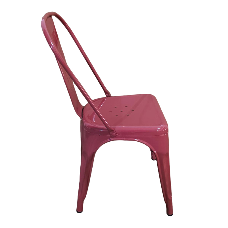Καρέκλα Utopia pakoworld μέταλλο terracotta 44x44x85εκ **