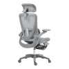 Καρέκλα γραφείου εργασίας Zenyk pakoworld mesh σε grey απόχρωση 63x70x126εκ ** Καρέκλα γραφείου εργασίας Zenyk pakoworld mesh σε grey απόχρωση 63x70x126εκ **