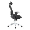 Καρέκλα γραφείου εργασίας Mergi pakoworld μαύρο mesh 62x63x120εκ ** Καρέκλα γραφείου εργασίας Mergi pakoworld μαύρο mesh 62x63x120εκ **