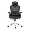 Καρέκλα γραφείου εργασίας Mergi pakoworld μαύρο mesh 62x63x120εκ ** Καρέκλα γραφείου εργασίας Mergi pakoworld μαύρο mesh 62x63x120εκ **