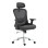 Καρέκλα γραφείου εργασίας Mergi pakoworld μαύρο mesh 62x63x120εκ **