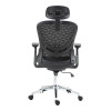 Καρέκλα γραφείου εργασίας Mergi pakoworld μαύρο mesh 62x63x120εκ ** Καρέκλα γραφείου εργασίας Mergi pakoworld μαύρο mesh 62x63x120εκ **