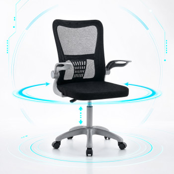 Καρέκλα γραφείου εργασίας Annalise pakoworld μαύρο mesh 57x53x100εκ ** Καρέκλα γραφείου εργασίας Annalise pakoworld μαύρο mesh 57x53x100εκ **