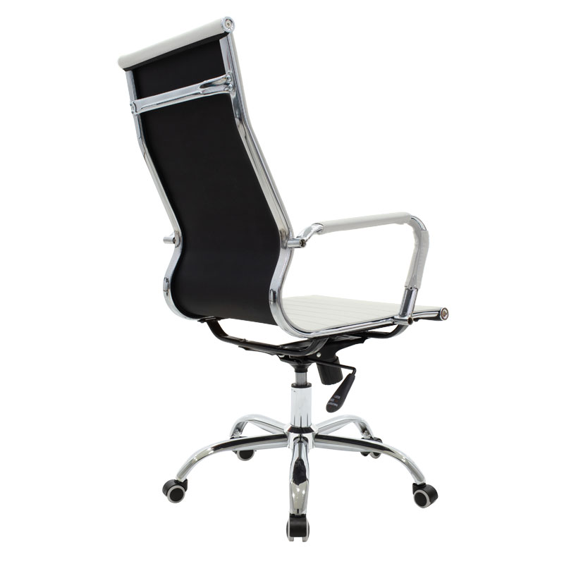 Καρέκλα γραφείου διευθυντή Valter pakoworld λευκό pu 55.5x58x108εκ ** Καρέκλα γραφείου διευθυντή Valter pakoworld λευκό pu 55.5x58x108εκ **