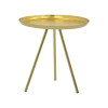 Βοηθητικό τραπέζι Jacksie Inart χρυσό μέταλλο Φ51x54εκ ** Βοηθητικό τραπέζι Jacksie Inart χρυσό μέταλλο Φ51x54εκ **