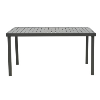 Τραπέζι Kliton pakoworld αλουμινίου ανθρακί 150x80x74εκ ** Τραπέζι Kliton pakoworld αλουμινίου ανθρακί 150x80x74εκ **