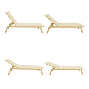 Ξαπλώστρα Boka pakoworld αλουμίνιο cappuccino- textilene σε σαμπανί 60x192x31εκ ** Ξαπλώστρα Boka pakoworld αλουμίνιο cappuccino- textilene σε σαμπανί 60x192x31εκ **