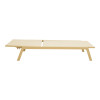 Ξαπλώστρα Boka pakoworld αλουμίνιο cappuccino- textilene σε σαμπανί 60x192x31εκ ** Ξαπλώστρα Boka pakoworld αλουμίνιο cappuccino- textilene σε σαμπανί 60x192x31εκ **