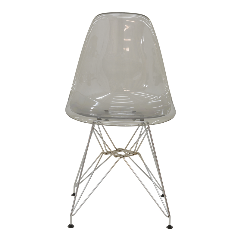 Καρέκλα Adelle pakoworld PP διάφανο γκρι-inox πόδι 46x55x81εκ ** Καρέκλα Adelle pakoworld PP διάφανο γκρι-inox πόδι 46x55x81εκ **