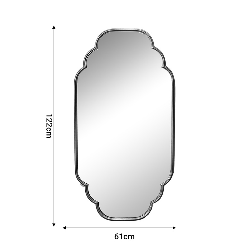 Καθρέπτης Farous Inart χρυσό μέταλλο 61x3x122εκ **