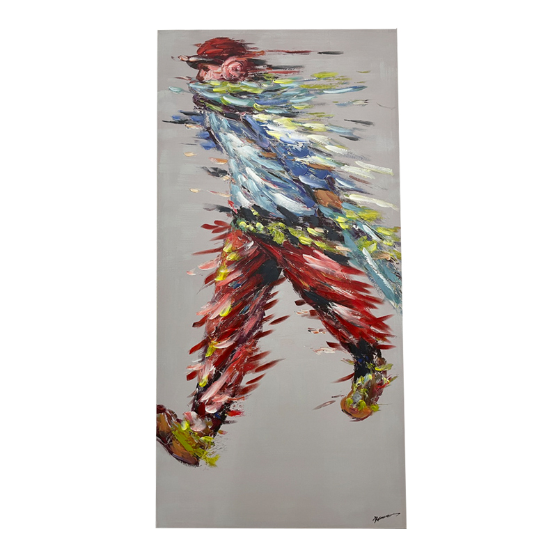 Πίνακας σε καμβά Walking Inart 70x3x140εκ ** Πίνακας σε καμβά Walking Inart 70x3x140εκ **