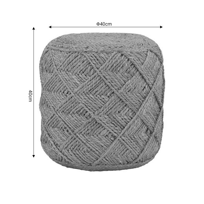 Σκαμπό Vladir Inart φυσικό 100% γιούτα 40x40x40εκ ** Σκαμπό Vladir Inart φυσικό 100% γιούτα 40x40x40εκ **