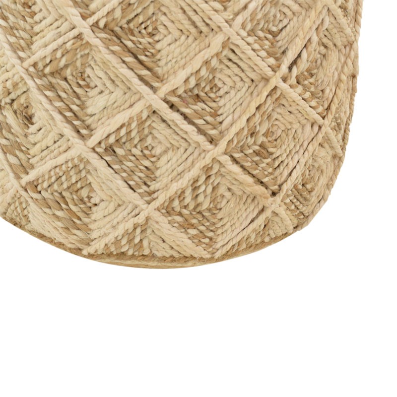 Σκαμπό Yton Inart μπεζ 100% γιούτα 40x40x40εκ ** Σκαμπό Yton Inart μπεζ 100% γιούτα 40x40x40εκ **