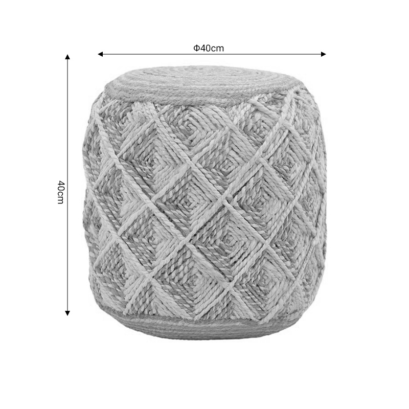Σκαμπό Yton Inart μπεζ 100% γιούτα 40x40x40εκ ** Σκαμπό Yton Inart μπεζ 100% γιούτα 40x40x40εκ **