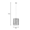 Φωτιστικό οροφής Dorotan Inart E27 φυσικό 30x27x110εκ ** Φωτιστικό οροφής Dorotan Inart E27 φυσικό 30x27x110εκ **
