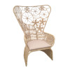 Πολυθρόνα Jake Inart με μπεζ μαξιλάρι-φυσικό rattan 110x86x145εκ ** Πολυθρόνα Jake Inart με μπεζ μαξιλάρι-φυσικό rattan 110x86x145εκ **