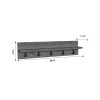 Κρεμάστρα τοίχου Esform pakoworld oak μελαμίνης 80x11x18εκ ** Κρεμάστρα τοίχου Esform pakoworld oak μελαμίνης 80x11x18εκ **