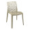 Καρέκλα στοιβαζόμενη Hush pakoworld pp σε cappuccino απόχρωση 41x53x80.5εκ **
