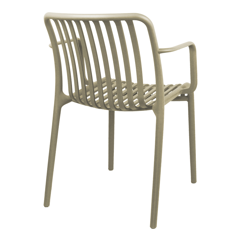 Πολυθρόνα Zoi pakoworld pp cappuccino 54x57.5x79εκ **