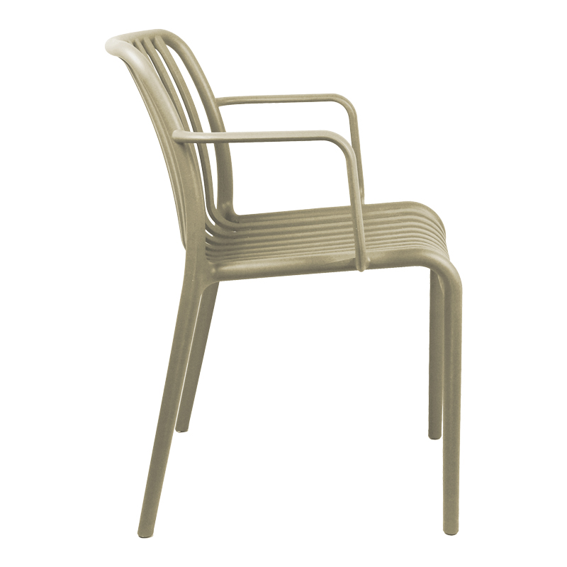 Πολυθρόνα Zoi pakoworld pp cappuccino 54x57.5x79εκ **