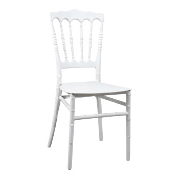 Καρέκλα Napoleon pakoworld pp λευκή 38,5x46,5x89εκ **