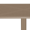 Τραπέζι Groovy pakoworld διατρητο pp cappuccino 80x80x74εκ ** Τραπέζι Groovy pakoworld διατρητο pp cappuccino 80x80x74εκ **