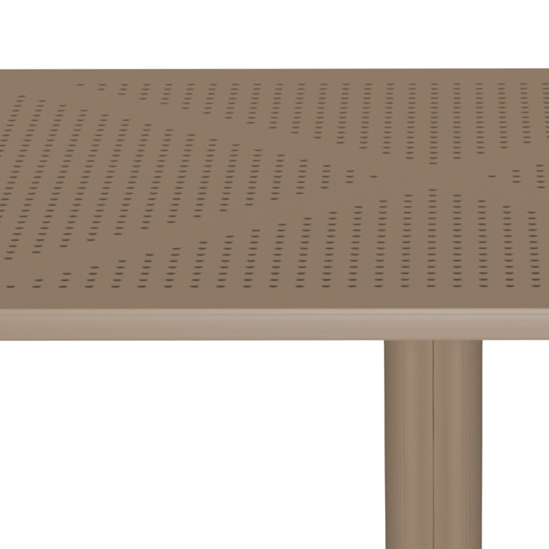 Τραπέζι Groovy pakoworld διατρητο pp cappuccino 80x80x74εκ ** Τραπέζι Groovy pakoworld διατρητο pp cappuccino 80x80x74εκ **