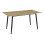 Τραπέζι Loza pakoworld sonoma MDF με μαύρο μεταλλικό πόδι 140x80x73εκ **