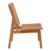 Πολυθρόνα Viborg pakoworld φυσικό teak ξύλο-φυσικό rattan 60x75x87εκ **