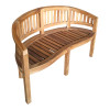 Καναπές διθέσιος Coren pakoworld φυσικό teak ξύλο 130x61x87εκ ** Καναπές διθέσιος Coren pakoworld φυσικό teak ξύλο 130x61x87εκ **
