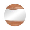 Καθρέπτης Alkmen pakoworld teak ξύλο σε φυσική απόχρωση Φ60x4εκ ** Καθρέπτης Alkmen pakoworld teak ξύλο σε φυσική απόχρωση Φ60x4εκ **