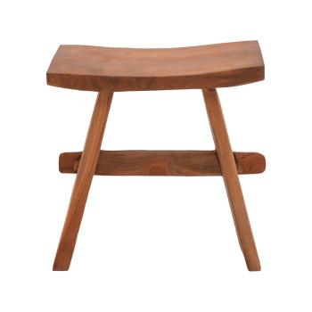 Σκαμπό Shogun pakoworld teak ξύλο σε φυσική απόχρωση 46x28x46εκ ** Σκαμπό Shogun pakoworld teak ξύλο σε φυσική απόχρωση 46x28x46εκ **