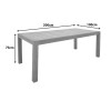 Τραπέζι Vocaly pakoworld teak ξύλο σε φυσική απόχρωση 200x100x75εκ **