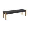Παγκάκι Uma pakoworld teak ξύλο και pe σχοινί σε μαύρη απόχρωση 120x45x40εκ ** Παγκάκι Uma pakoworld teak ξύλο και pe σχοινί σε μαύρη απόχρωση 120x45x40εκ **