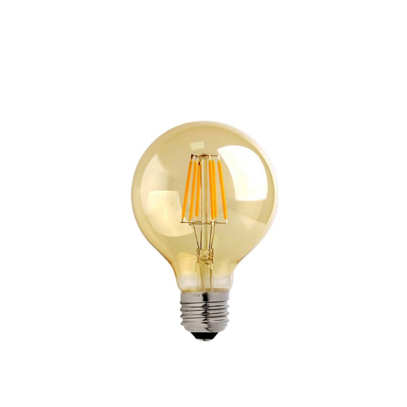 Λαμπτήρας LED G80 Bulb pakoworld 4W E27 2700K 200-220V amber ** Λαμπτήρας LED G80 Bulb pakoworld 4W E27 2700K 200-220V amber **