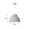 Φωτιστικό οροφής led Jenila pakoworld E27 ps λευκό Φ30x20εκ ** Φωτιστικό οροφής led Jenila pakoworld E27 ps λευκό Φ30x20εκ **