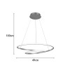 Φωτιστικό οροφής Rexon pakoworld led μέταλλο χρυσό Φ49x12εκ **