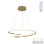 Φωτιστικό οροφής Rexon pakoworld led μέταλλο χρυσό Φ49x12εκ **